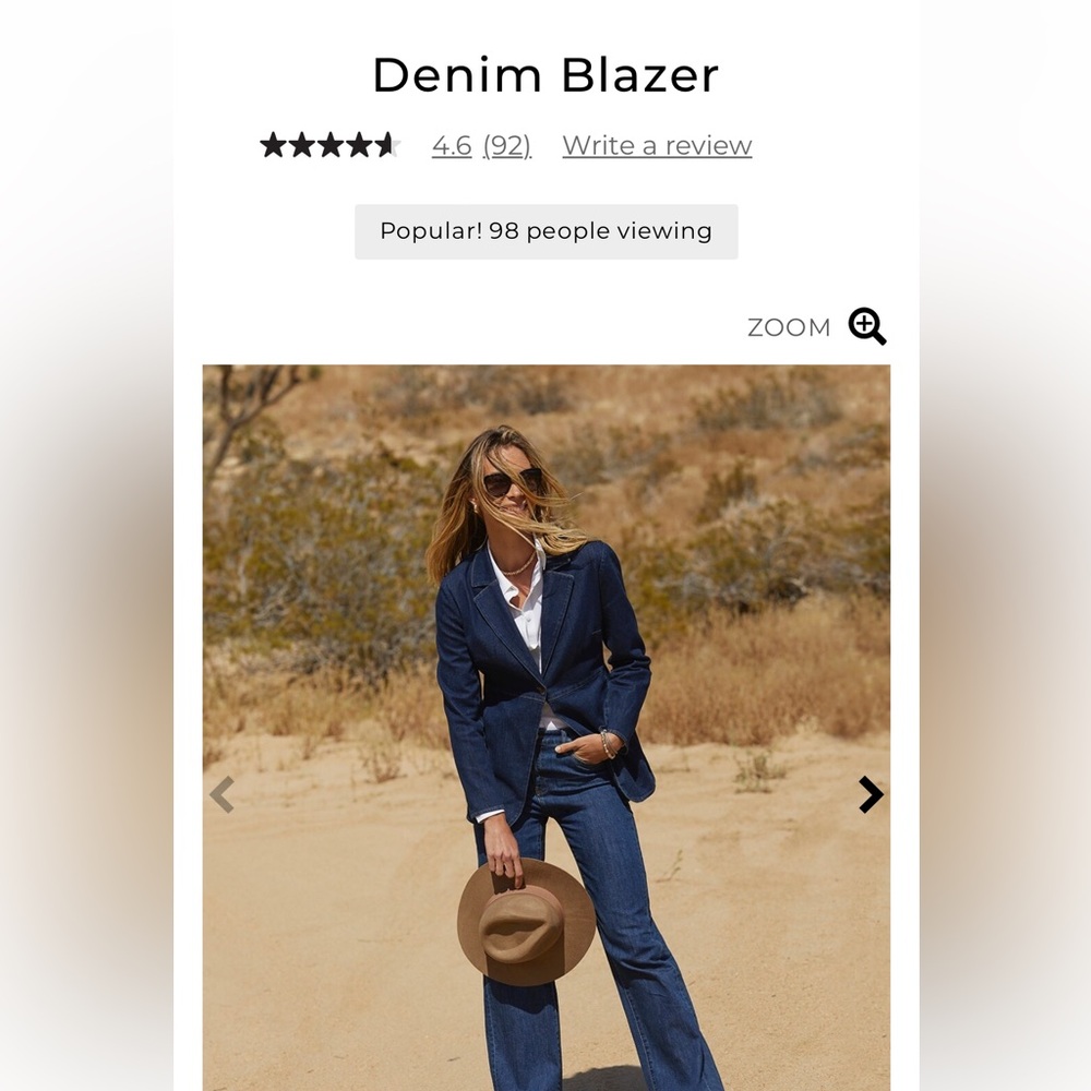 Chico’s Demin Blazer size 1.5